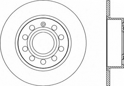 OPEN PARTS bda202810 -  Тормозной диск